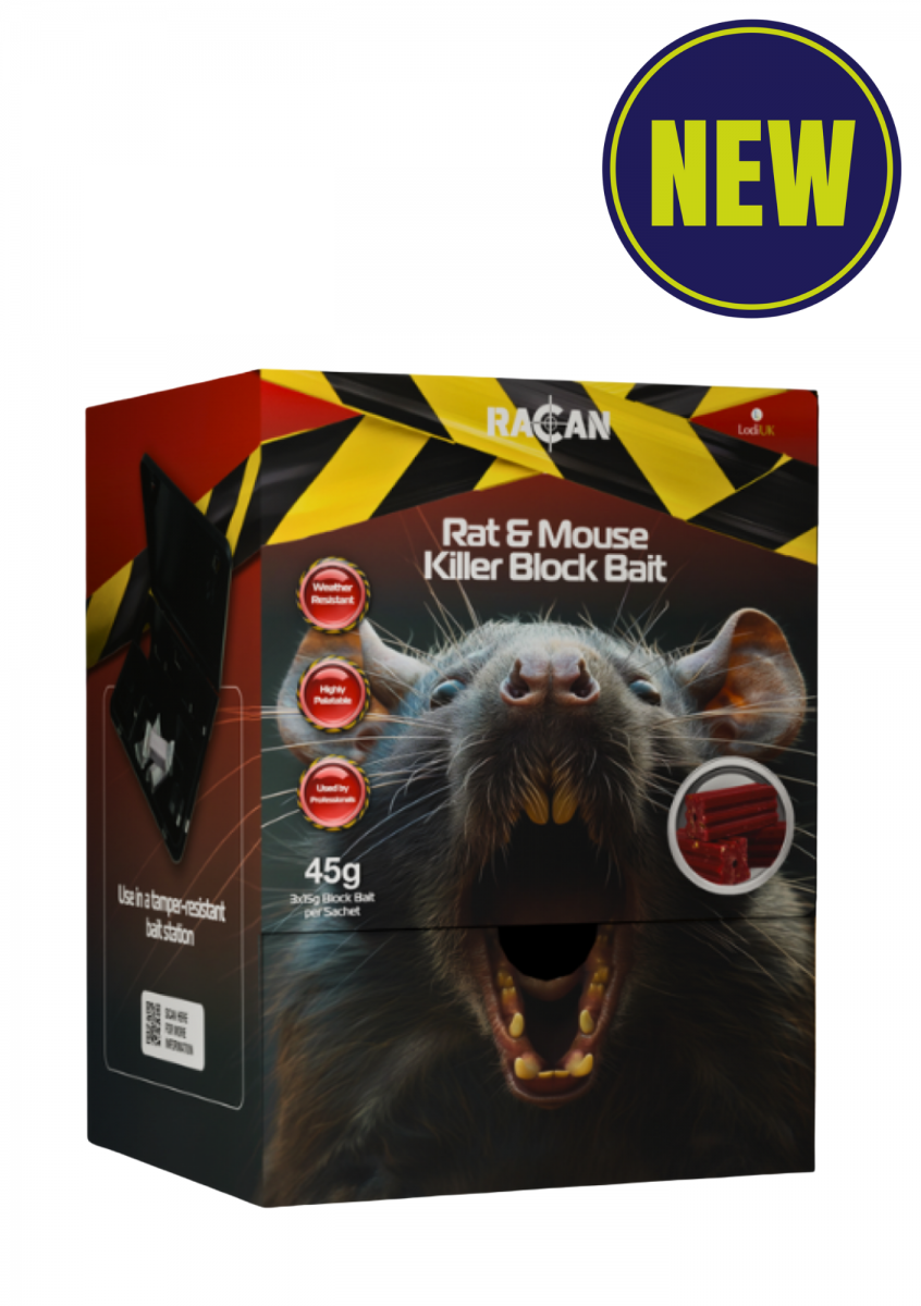 Racan Rat & Mouse Killer Block Bait | Long-Lasting Rodent Control